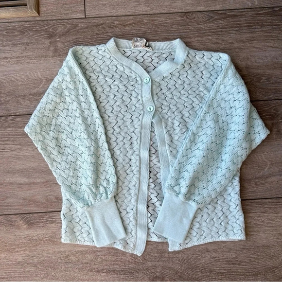 Vintage 70s Courtaulds Courtelle Acrylic Cardigan Made in UK - Picture 5 of 13